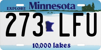 MN license plate 273LFU