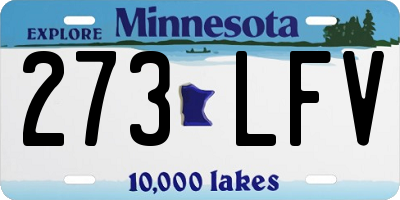 MN license plate 273LFV