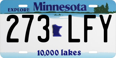 MN license plate 273LFY