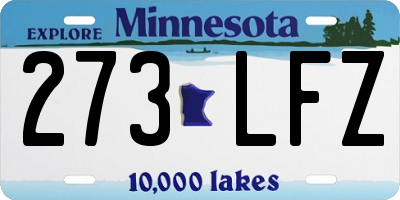 MN license plate 273LFZ