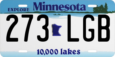 MN license plate 273LGB