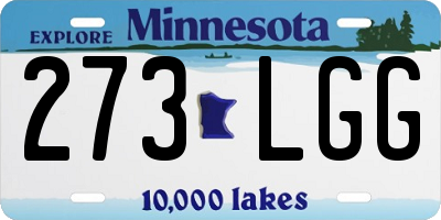 MN license plate 273LGG