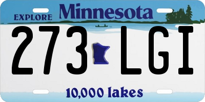 MN license plate 273LGI