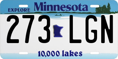 MN license plate 273LGN