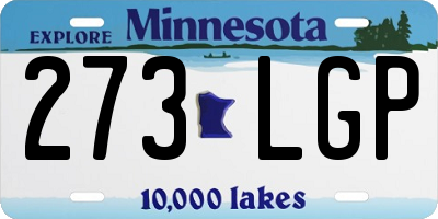 MN license plate 273LGP