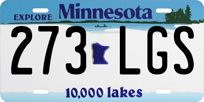 MN license plate 273LGS