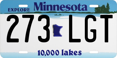 MN license plate 273LGT