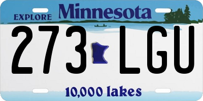 MN license plate 273LGU