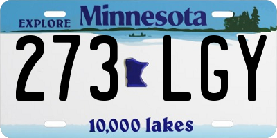 MN license plate 273LGY