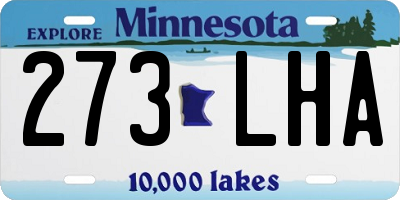 MN license plate 273LHA