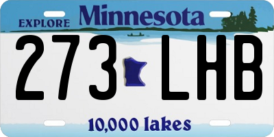 MN license plate 273LHB