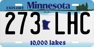MN license plate 273LHC