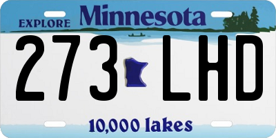 MN license plate 273LHD