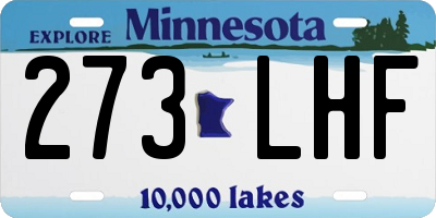 MN license plate 273LHF