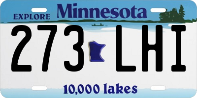 MN license plate 273LHI