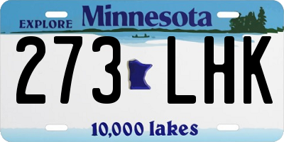 MN license plate 273LHK