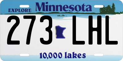 MN license plate 273LHL