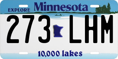 MN license plate 273LHM