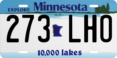 MN license plate 273LHO