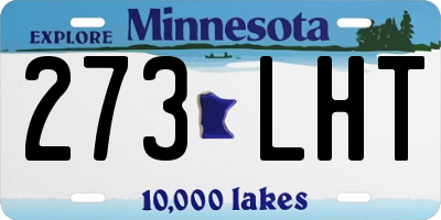 MN license plate 273LHT