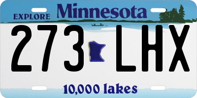 MN license plate 273LHX