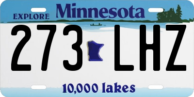 MN license plate 273LHZ
