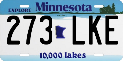 MN license plate 273LKE