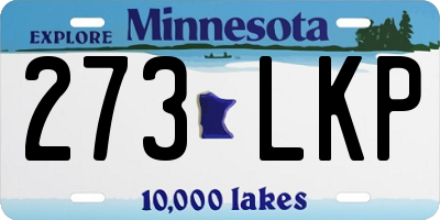 MN license plate 273LKP