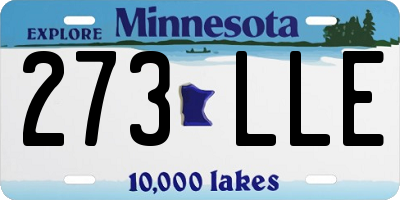 MN license plate 273LLE