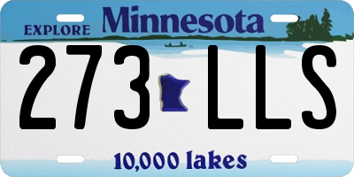 MN license plate 273LLS