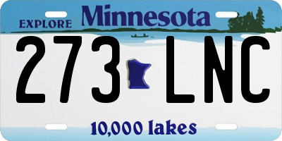 MN license plate 273LNC