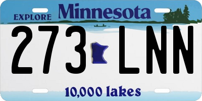 MN license plate 273LNN