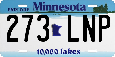 MN license plate 273LNP