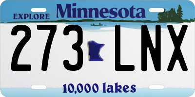 MN license plate 273LNX