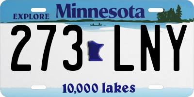 MN license plate 273LNY