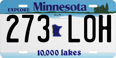 MN license plate 273LOH
