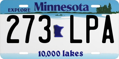 MN license plate 273LPA