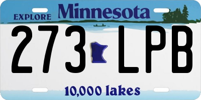 MN license plate 273LPB