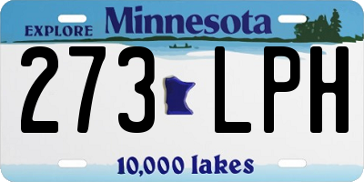 MN license plate 273LPH
