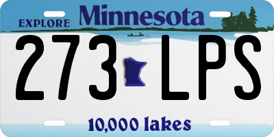 MN license plate 273LPS