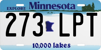 MN license plate 273LPT