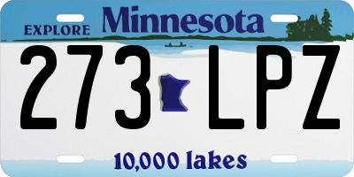 MN license plate 273LPZ