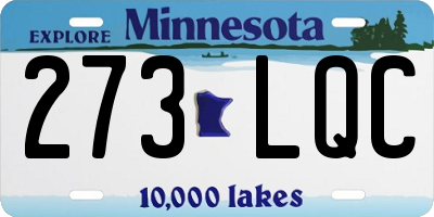 MN license plate 273LQC
