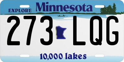 MN license plate 273LQG