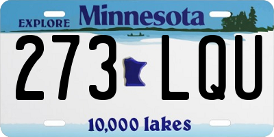 MN license plate 273LQU