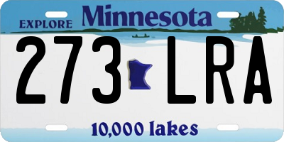 MN license plate 273LRA