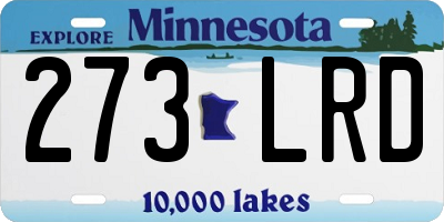 MN license plate 273LRD