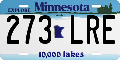 MN license plate 273LRE