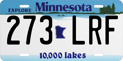 MN license plate 273LRF
