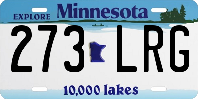 MN license plate 273LRG